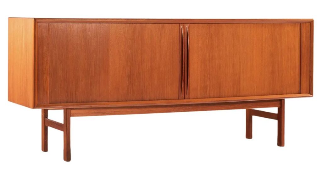 15 Of The Best Mid-Century Sideboards -  Bernhard Pedersen & Son Tambour Fronted Sideboard